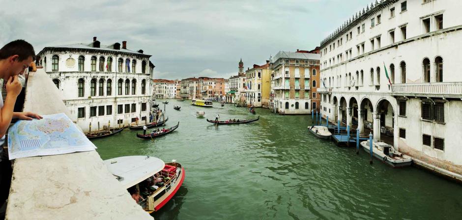 On the Rialto Bridge - Venice - Italy